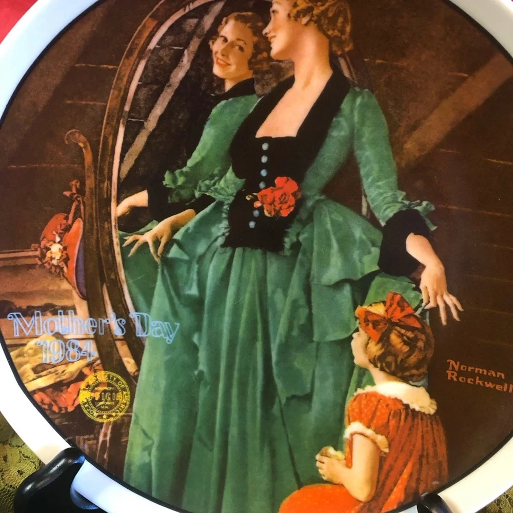 Norman Rockwell Mother’s Day Collectors Plate Vintage